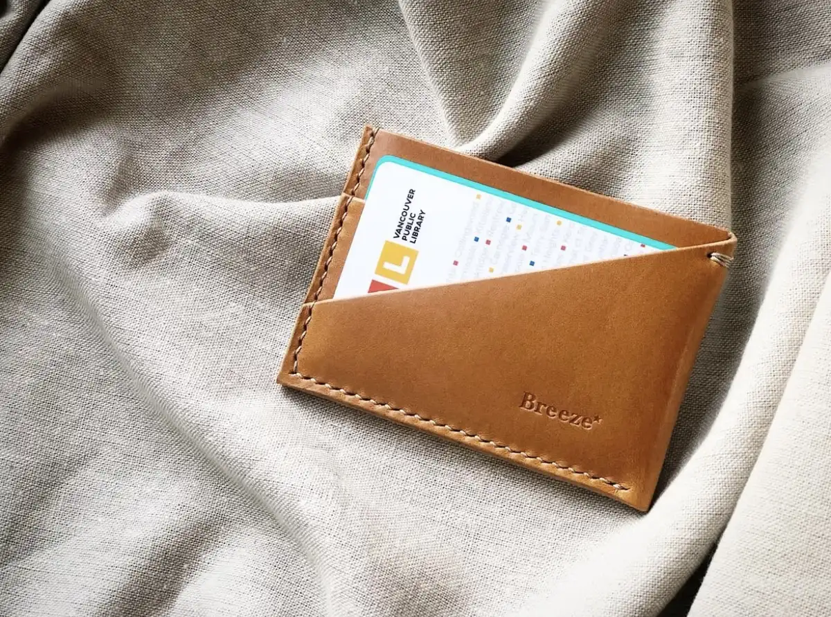 Slented Leather Wallet