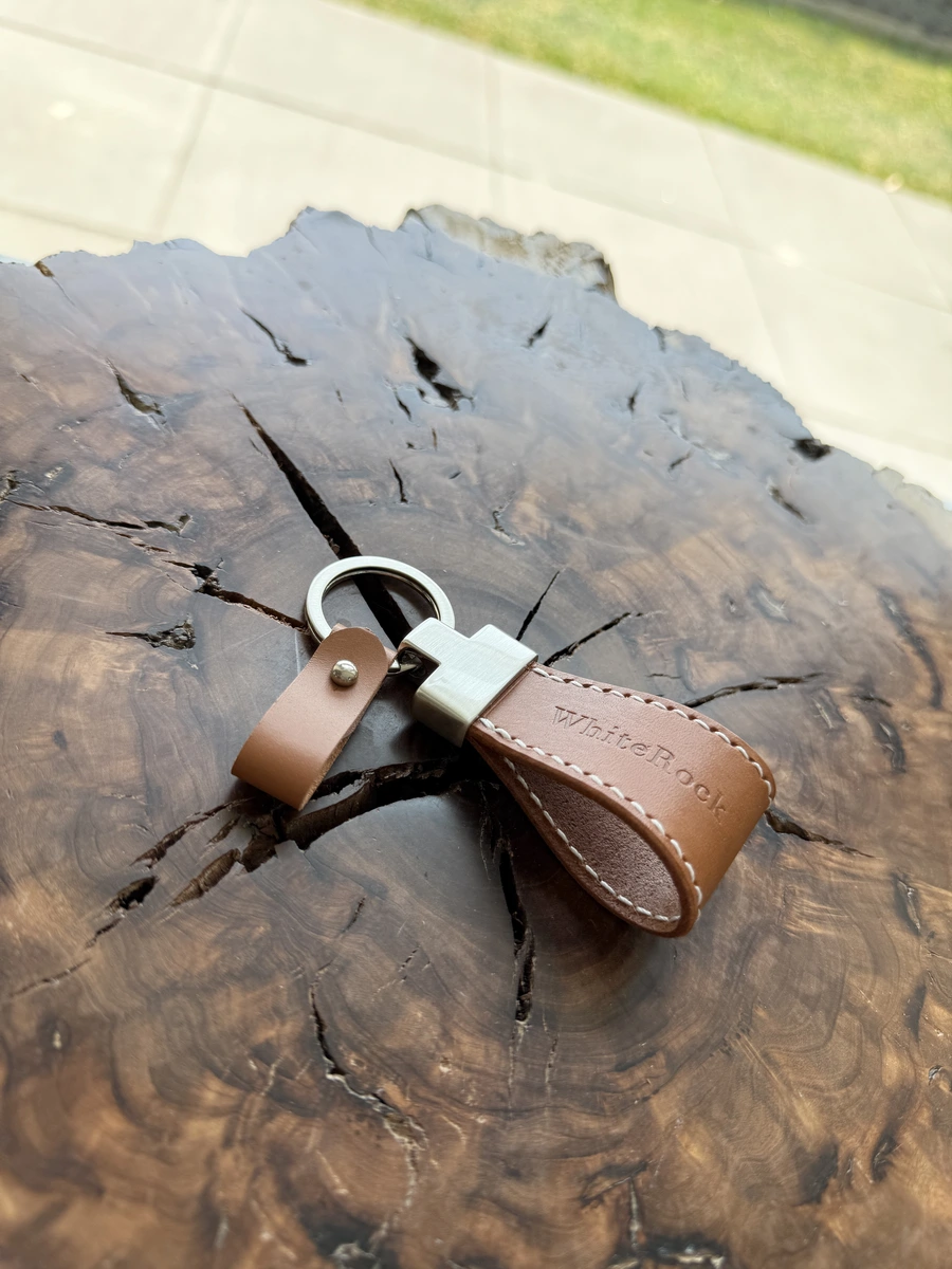 Personalized Leather Keychain