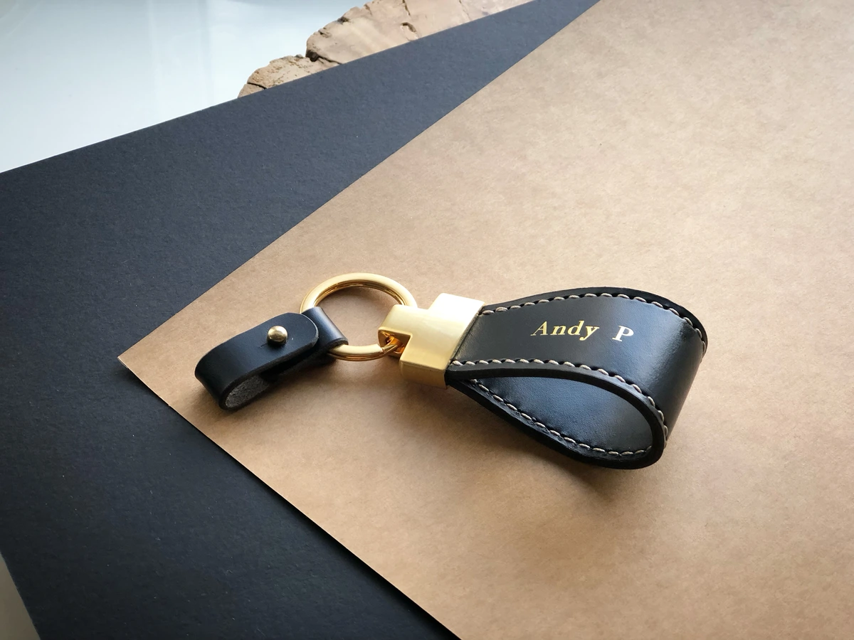 Personalized Leather Keychain