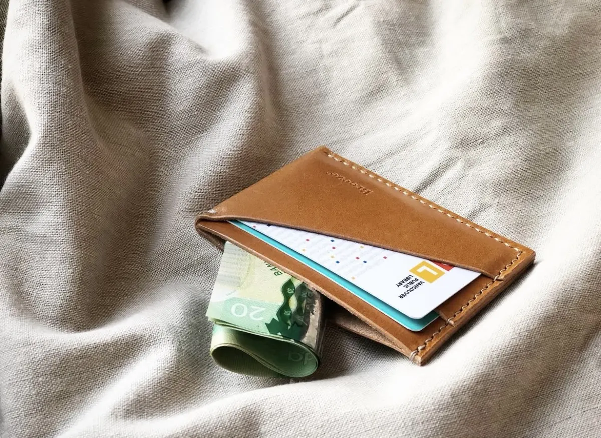 Slented Leather Wallet