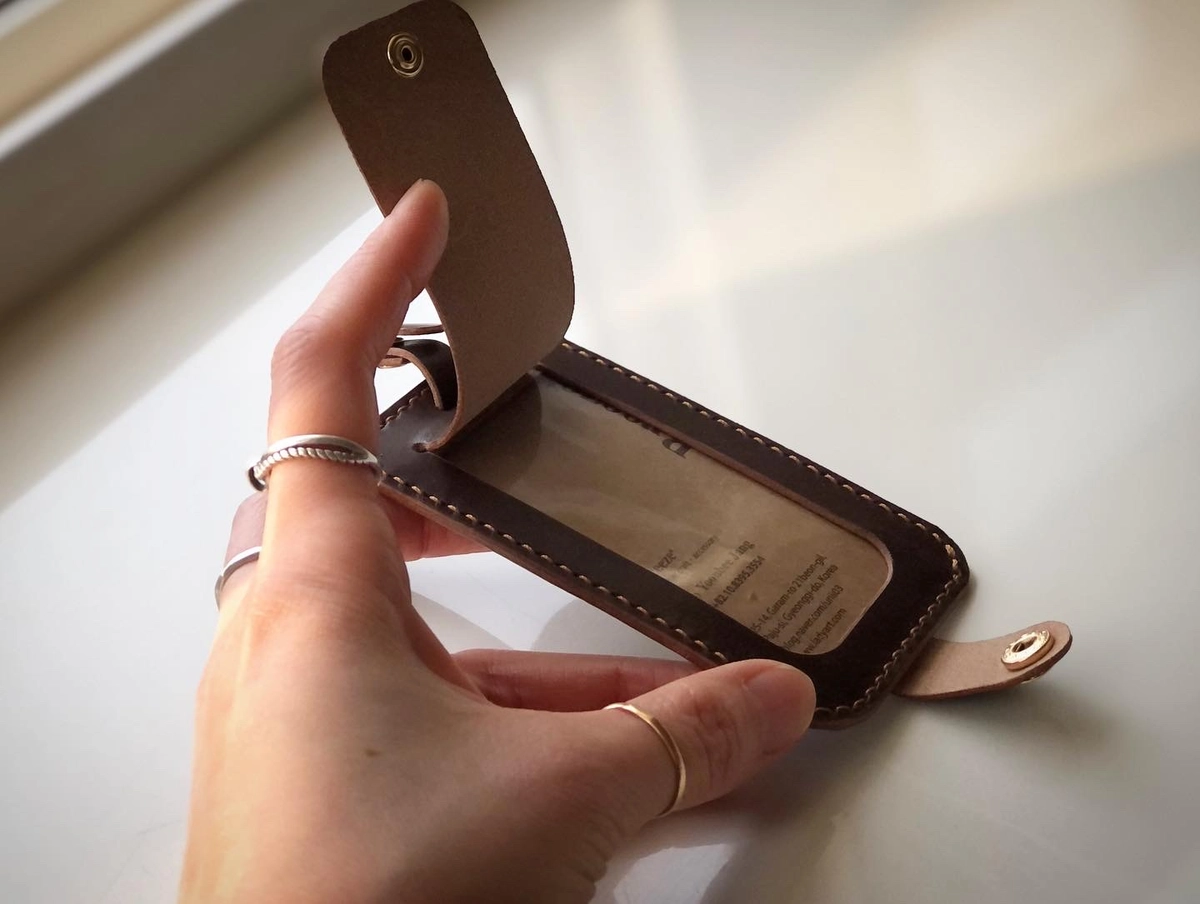 Leather Luggage Tag