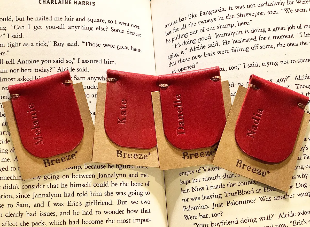 Personalized Leather Bookmarks
