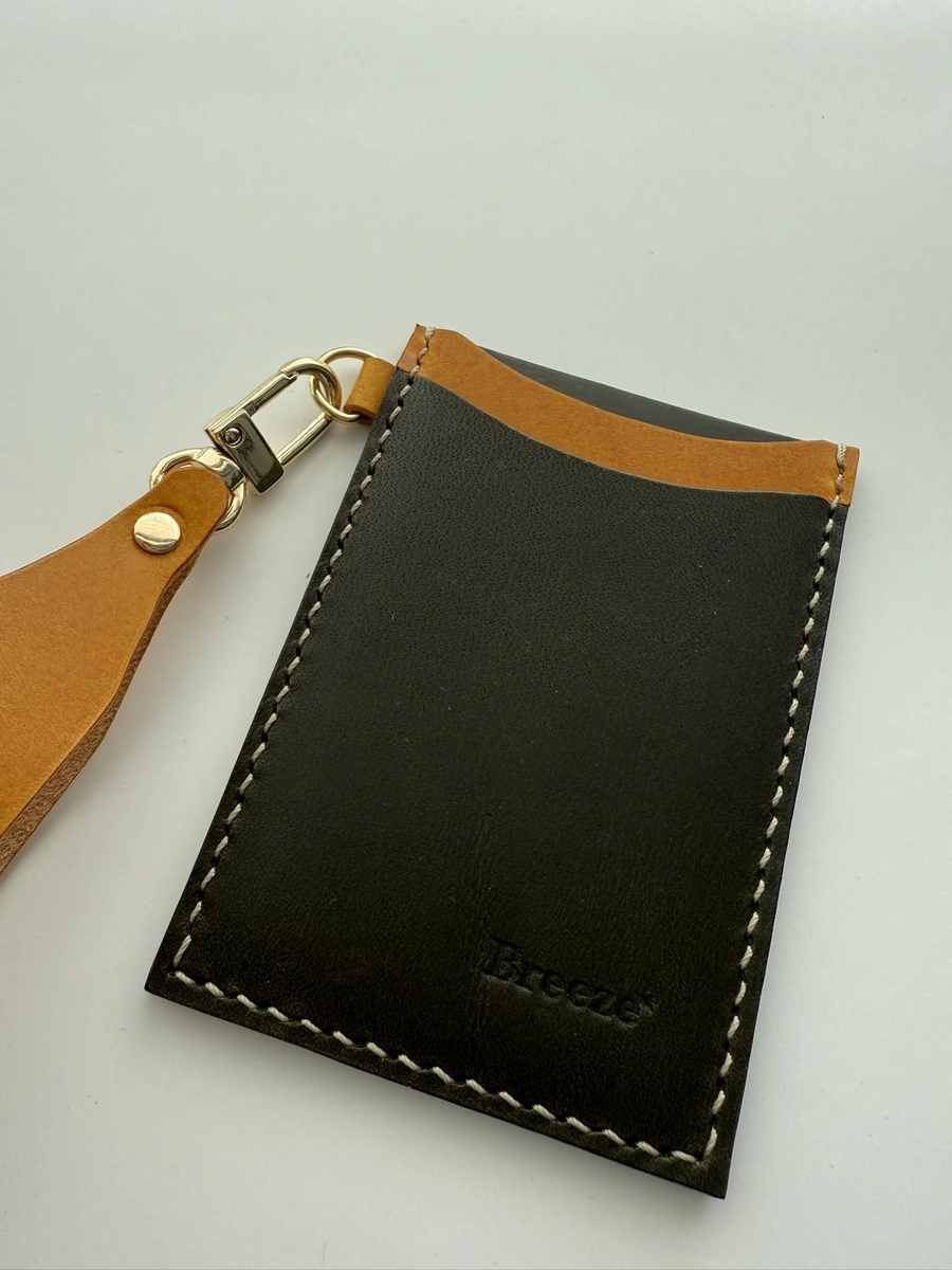 leather ID card holder