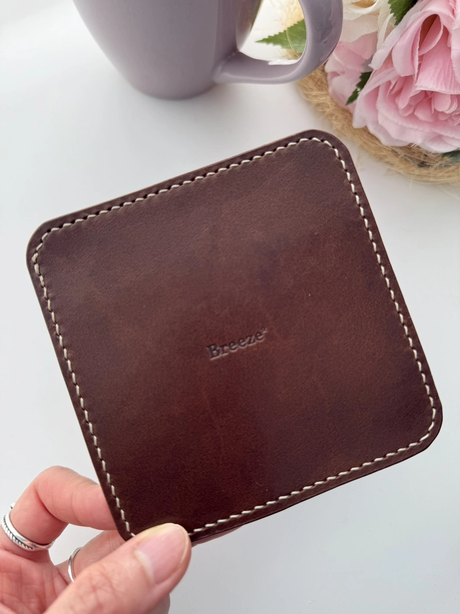 Handcrafted Leather Coaster