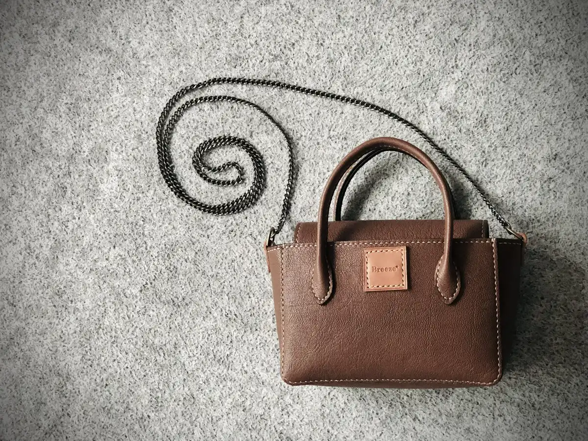 Brown LeatherMini  Handbag
