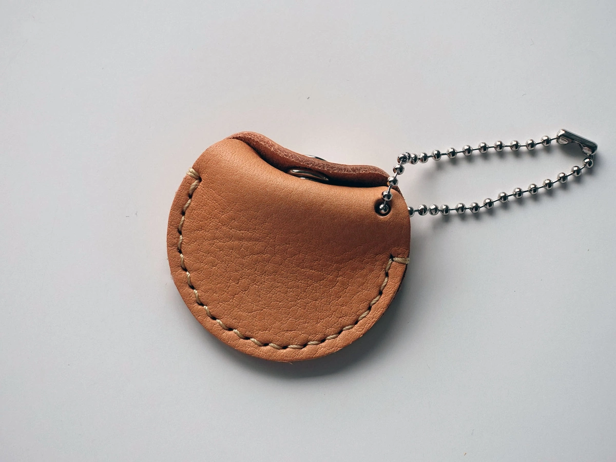 Leather Coin Pouch Keychains