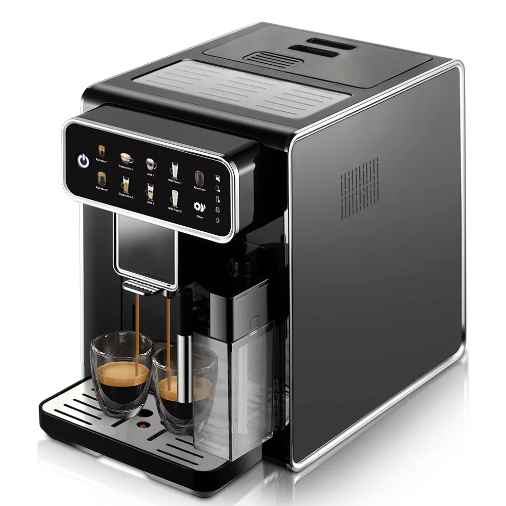 Professional Touchscreen Coffee Machine with Milk Frother