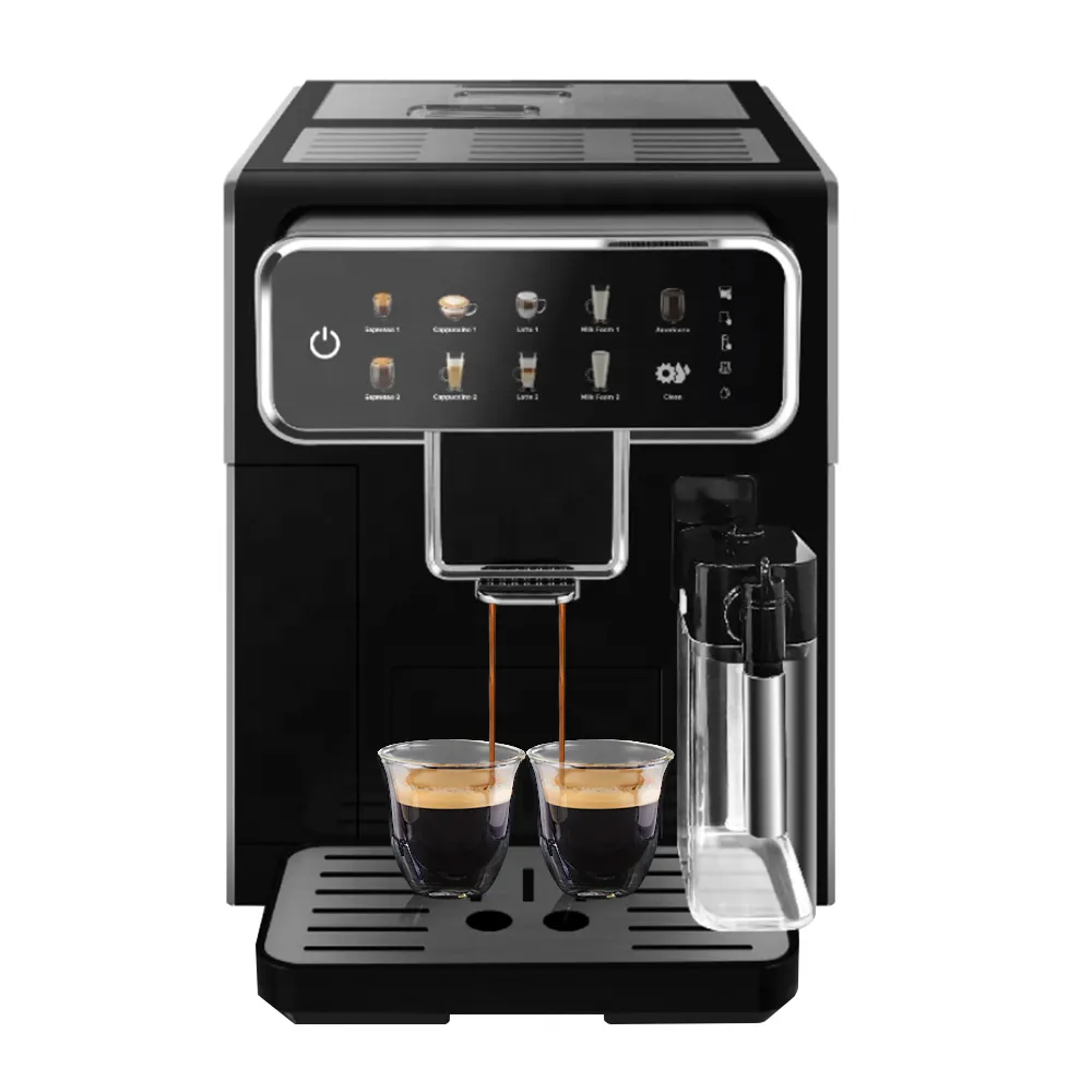 Professional Touchscreen Coffee Machine with Milk Frother