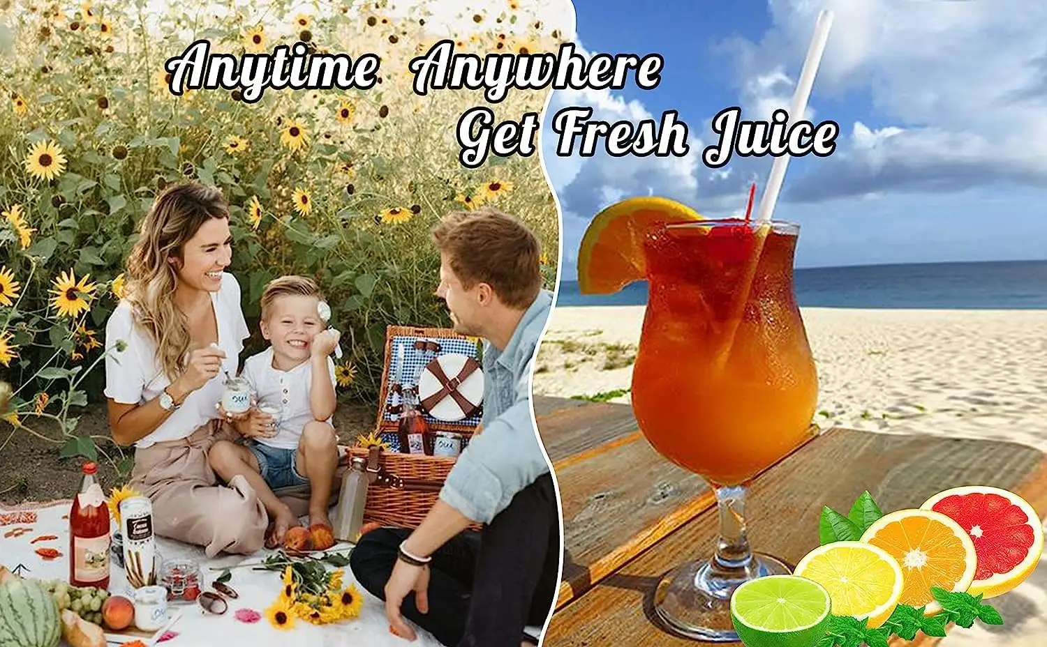 Portable USB Orange Juicer for Household and Outdoor Use