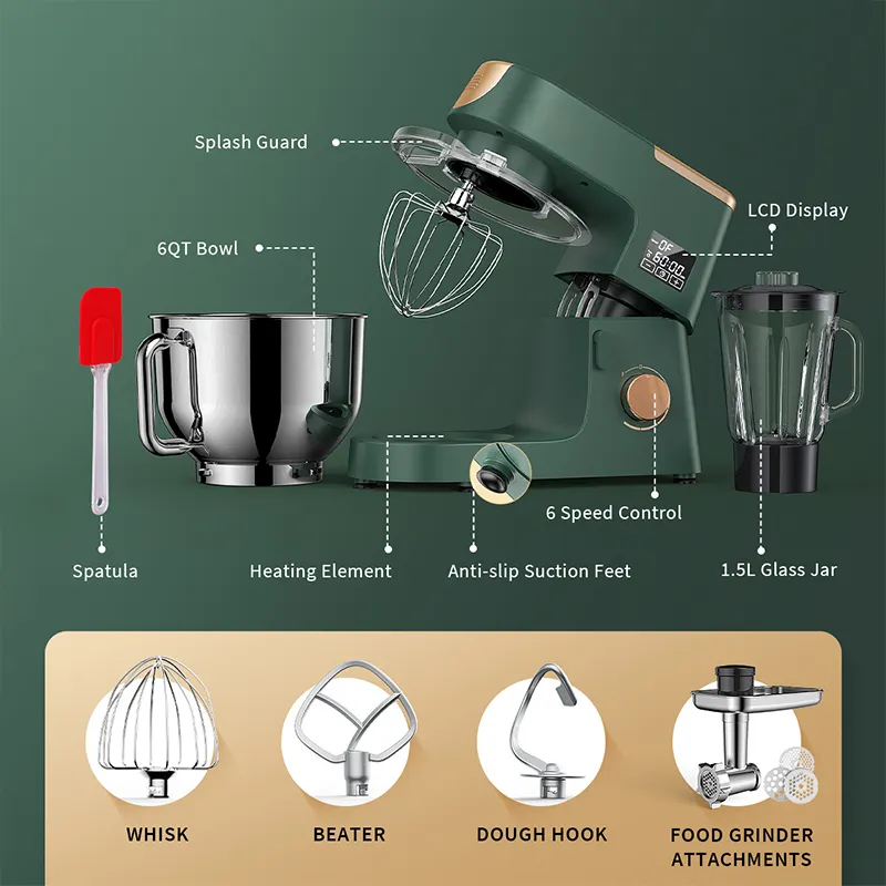 Professional 6-Speed Kitchen Stand Mixer