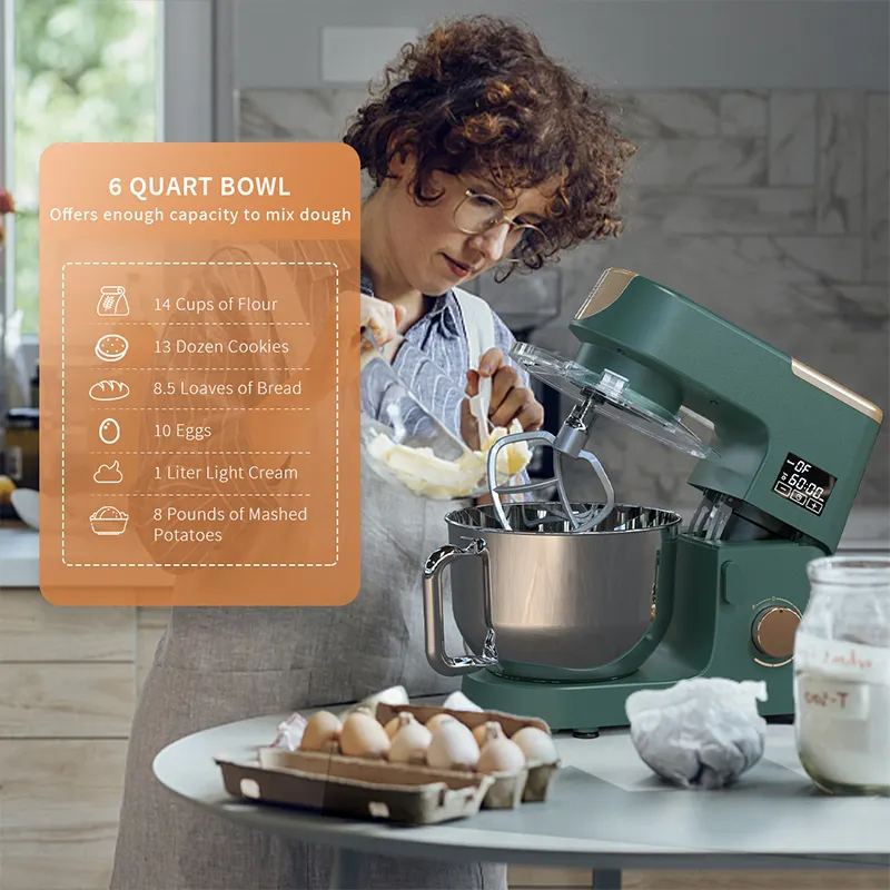 Professional 6-Speed Kitchen Stand Mixer