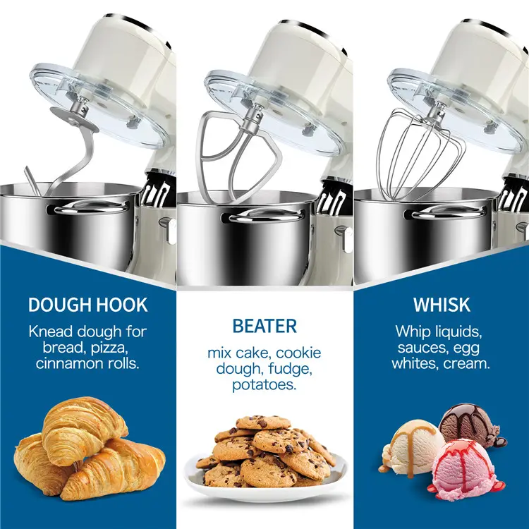 Kitchen Stand Mixer with Large Stainless Steel Bowl