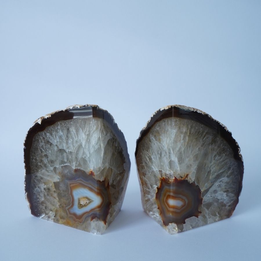 Agate Bookends