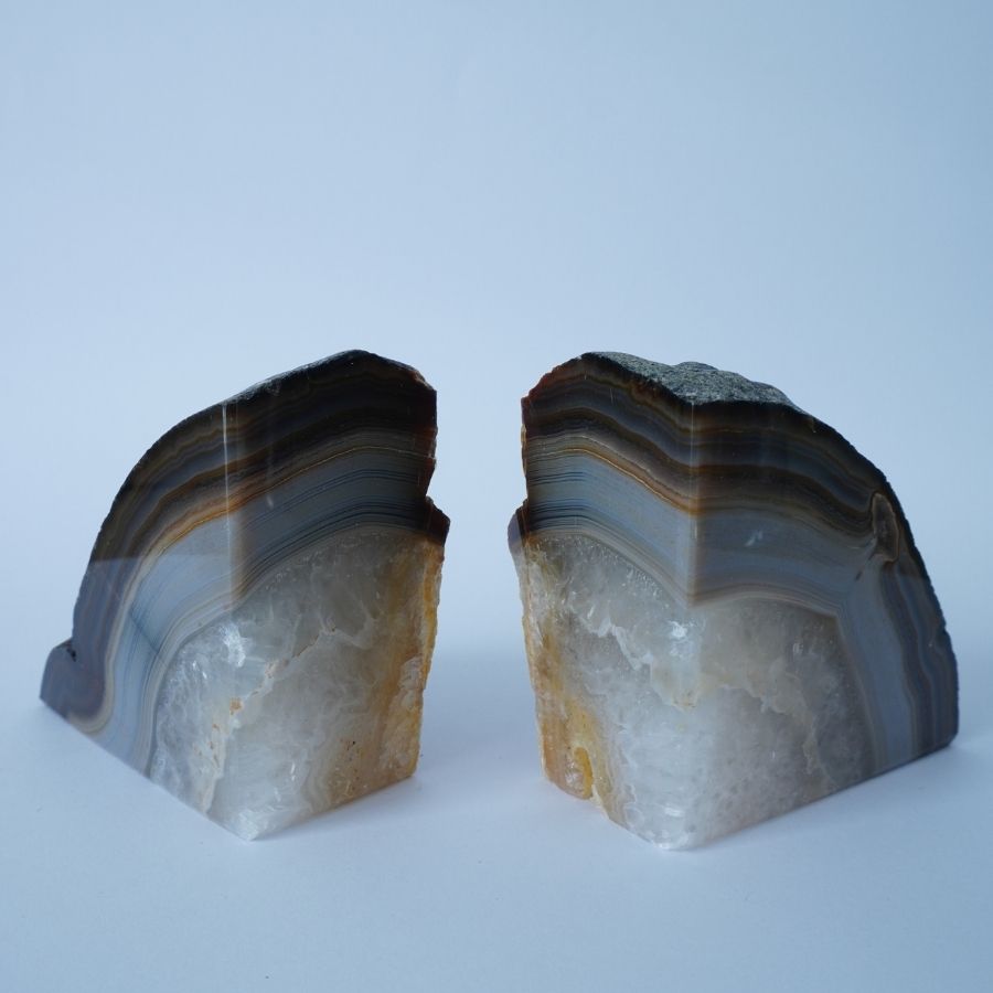 Agate Bookends 