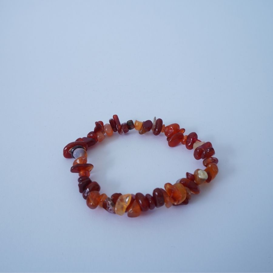 Carnelian Chip Bracelet 