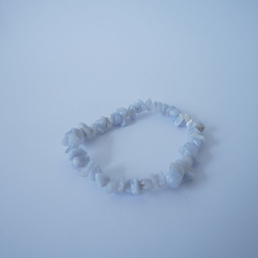 Blue Lace Agate Chip Bracelet