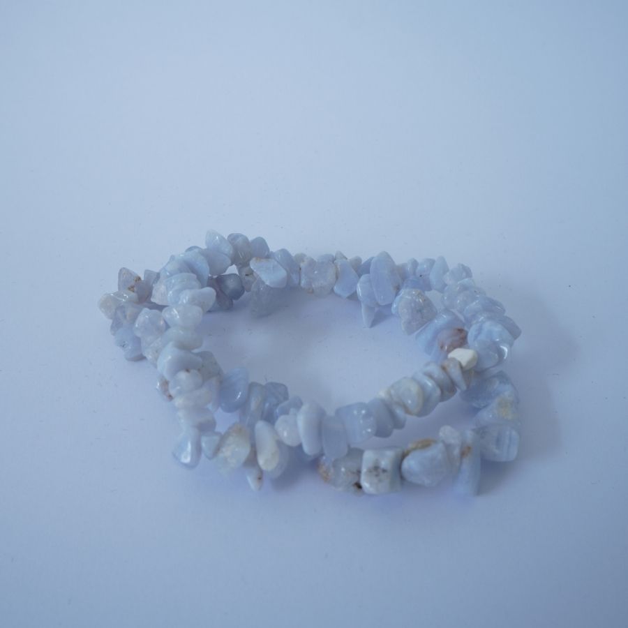 Blue Lace Agate Chip Bracelet