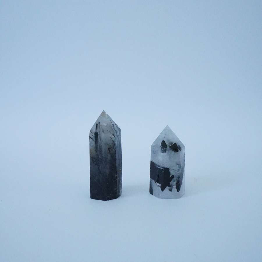 Black Rutilated Quartz Tower