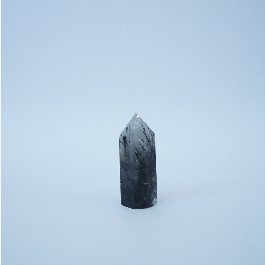 Black Rutilated Quartz Tower