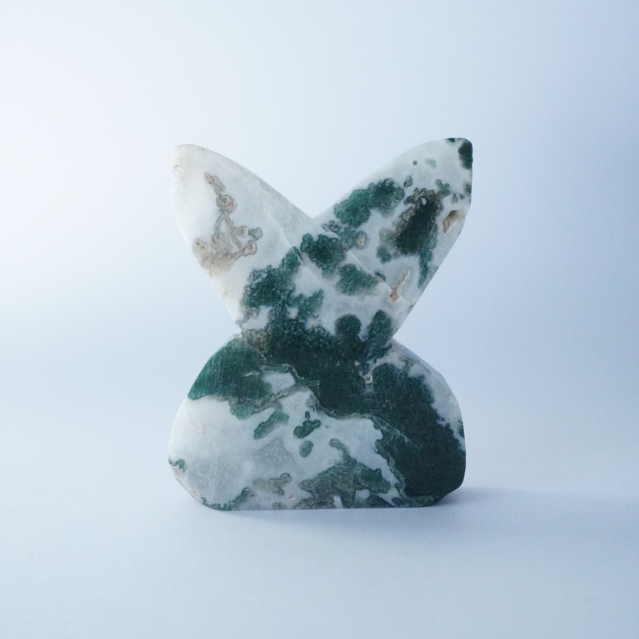 Moss Agate Rabbit 