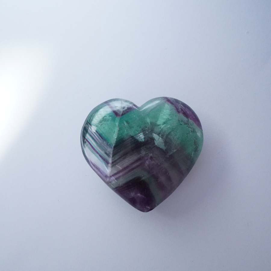 Fluorite Heart 