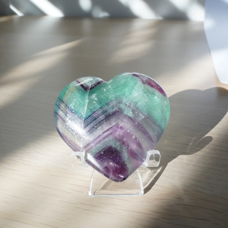 Fluorite Heart 