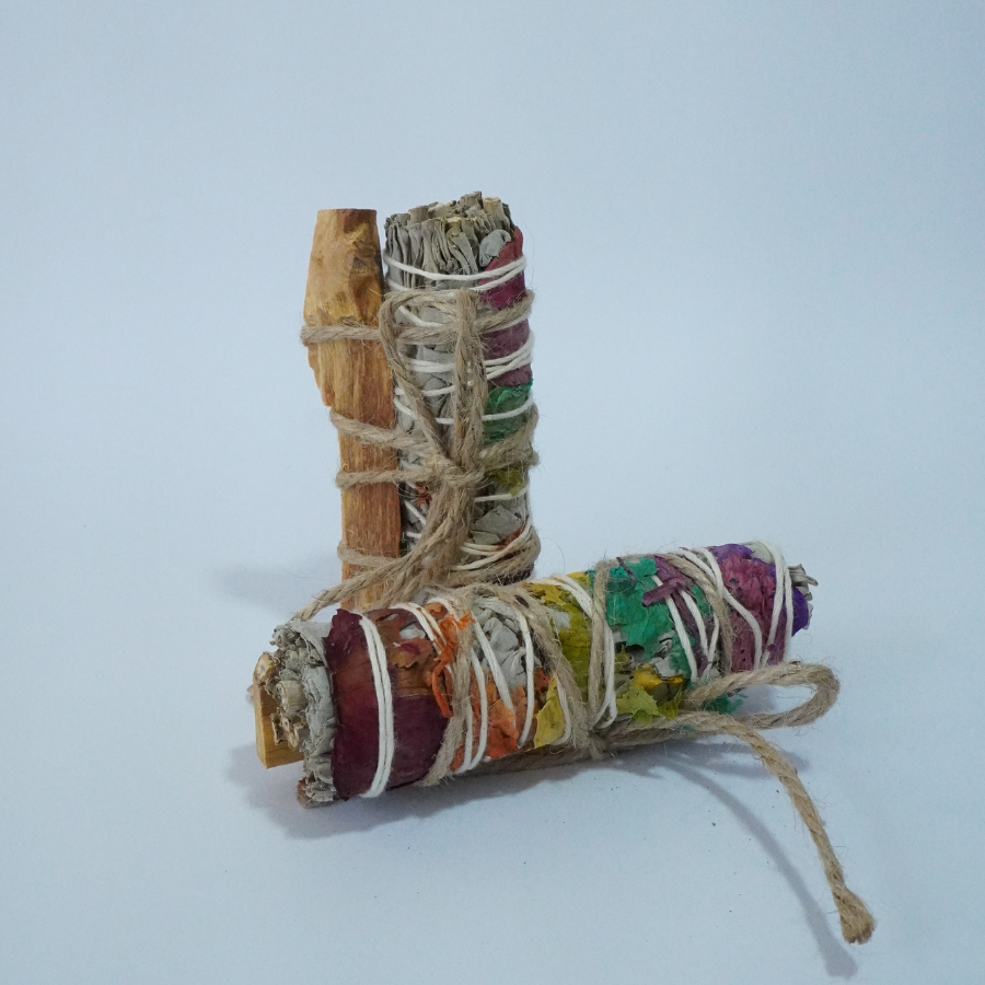 Chakra Sage Smudge Sticks & Palo Santo Bundle