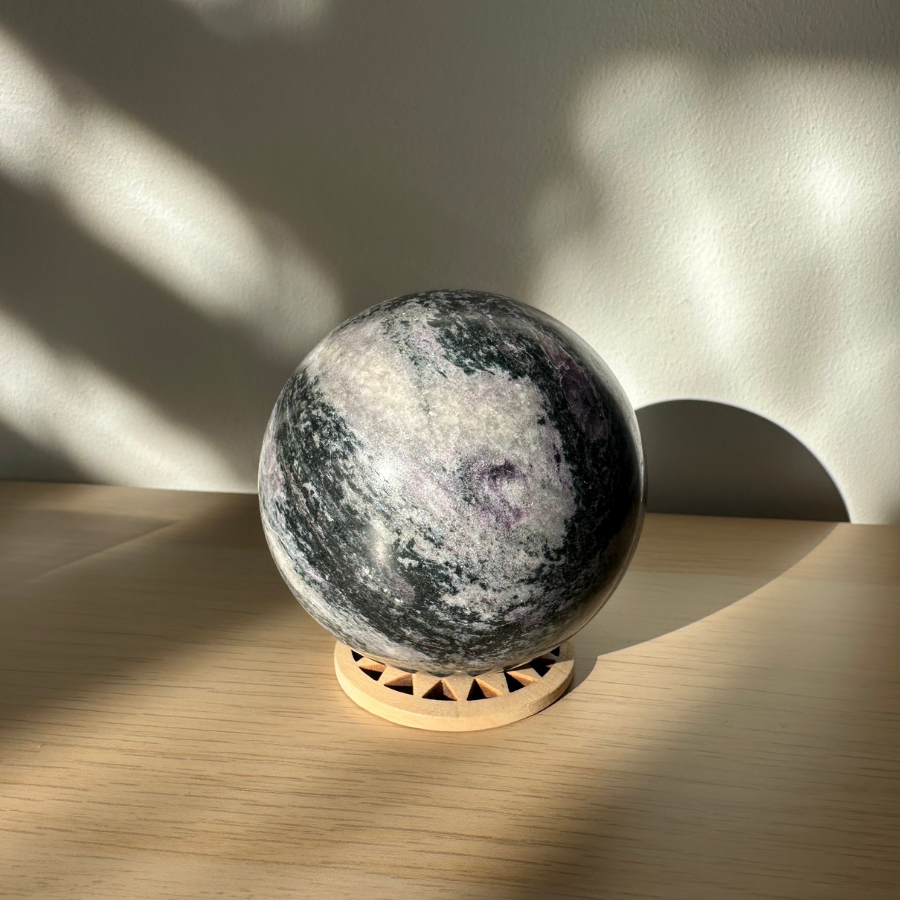 Purple Sphalerite Sphere