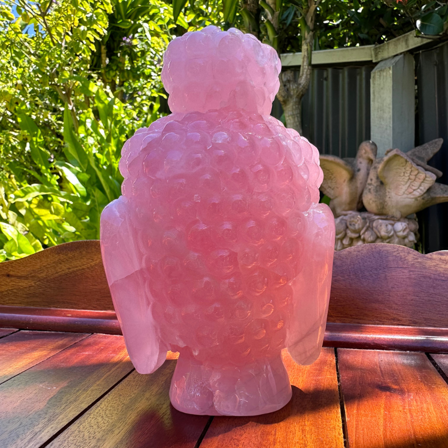 Rose Quartz Buddha Head (A Grade)