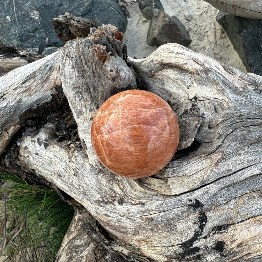 Orange Fire Jasper Sphere 