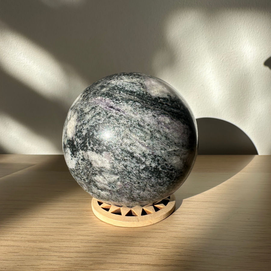 Purple Sphalerite Sphere