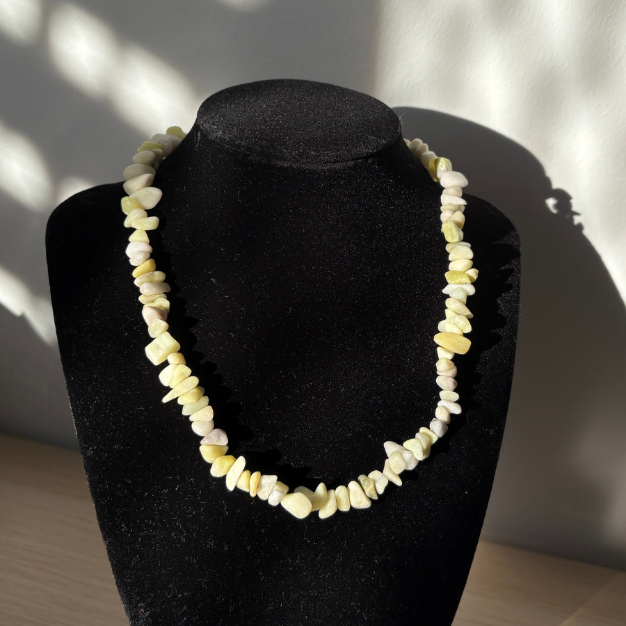 New Jade Chip Necklace 