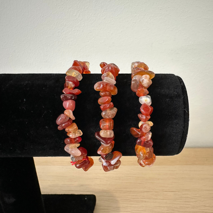 Carnelian Chip Bracelet 