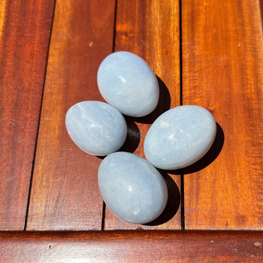 Blue Calcite Yoni Eggs