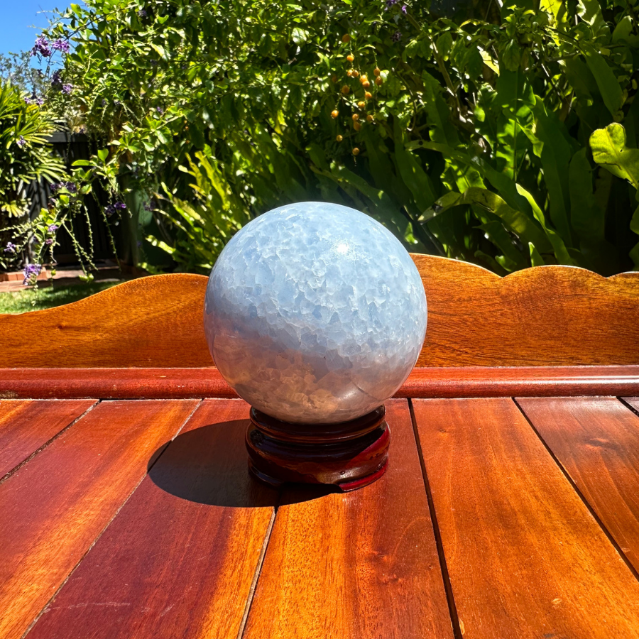 Blue Calcite Sphere