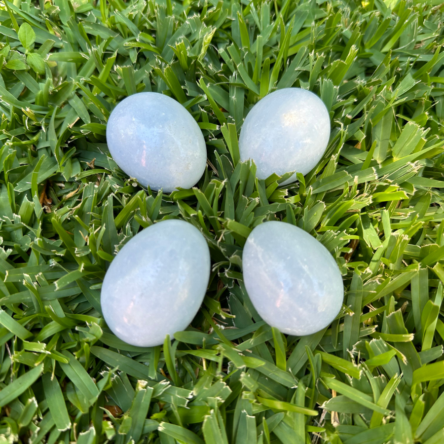 Blue Calcite Yoni Eggs