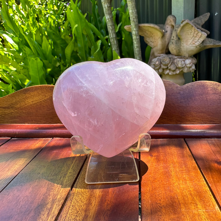 Rose Quartz Heart