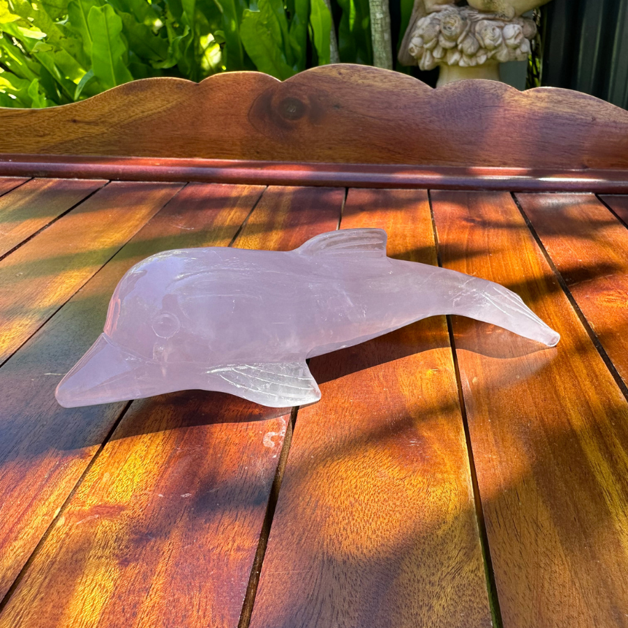 Rose Quartz Dolphin