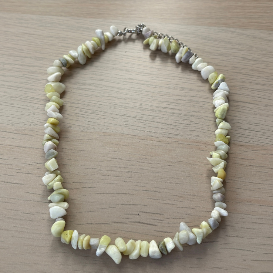 New Jade Chip Necklace 
