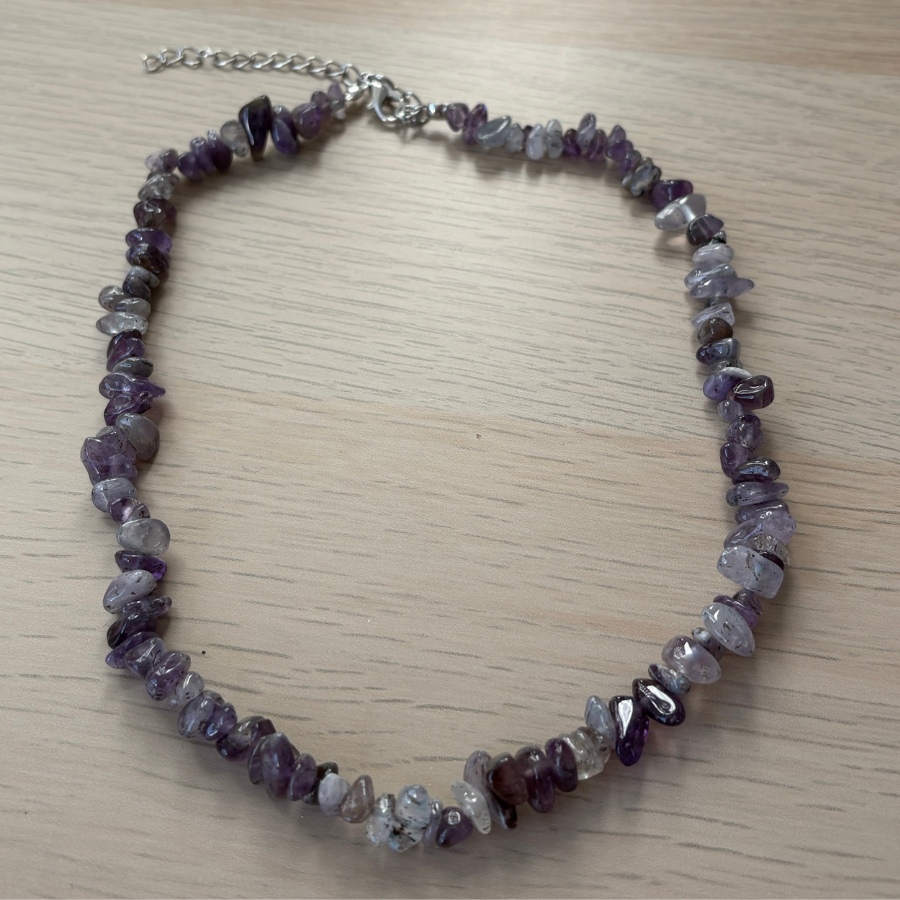 Amethyst Chip Necklace 