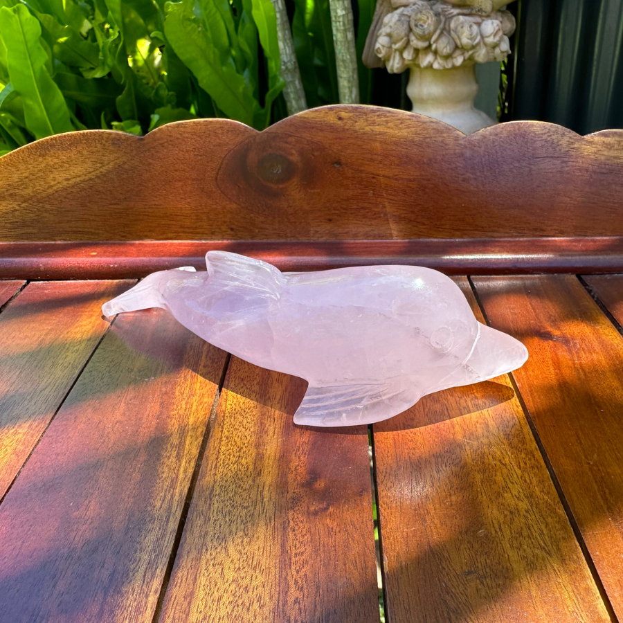 Rose Quartz Dolphin
