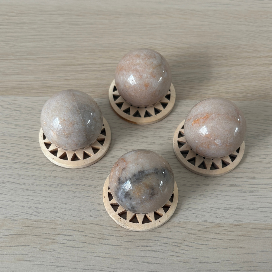 Peach Moonstone Small Sphere
