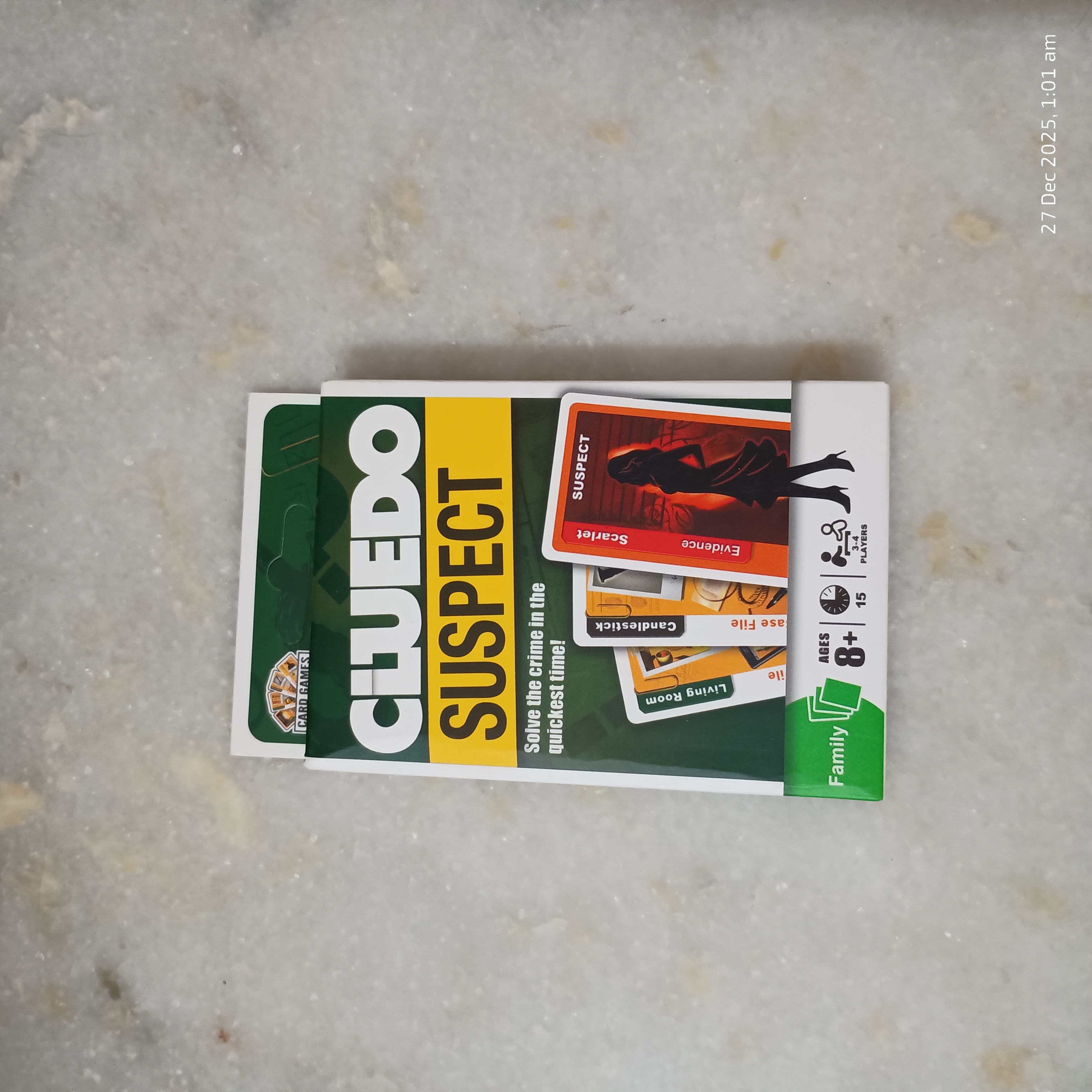 Cluedo Suspect Card Game