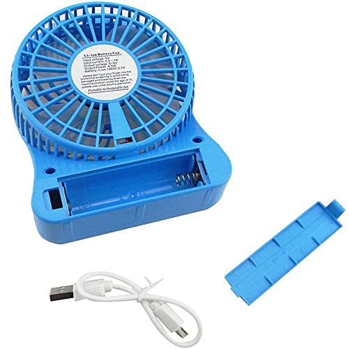 Smart Mini Portable USB Rechargeable 5 Inch 3 Speed Fan(Multicolored)