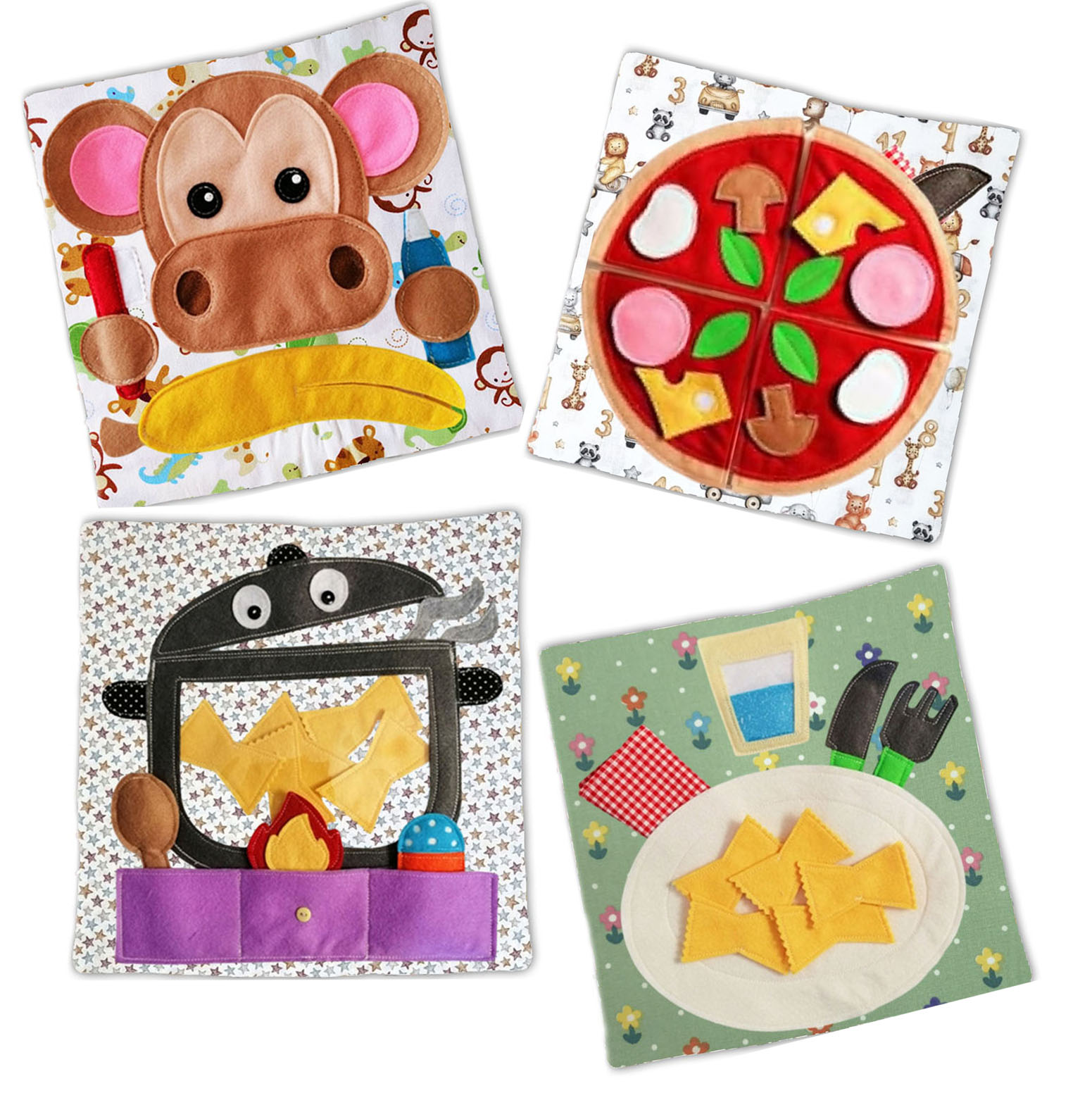 Quiet Book Cibo senza Copertina