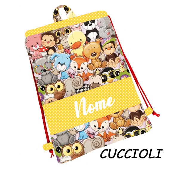 Sacca/zainetto e tovaglietta merenda