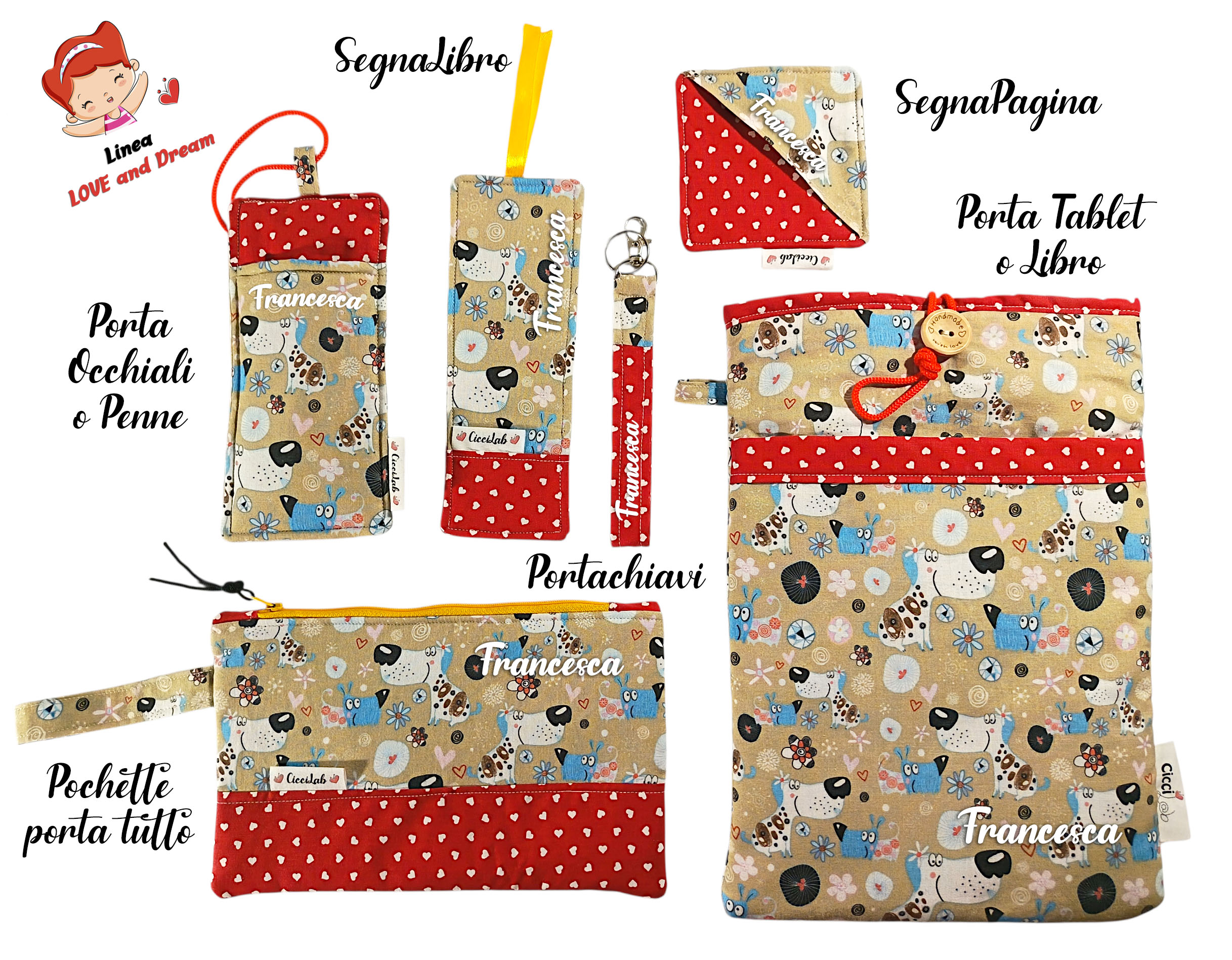 Set Love and Dream da personalizzare