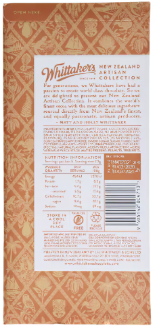 Nelson Pear & Manuka Honey Chocolate - ( PKR 1500 )