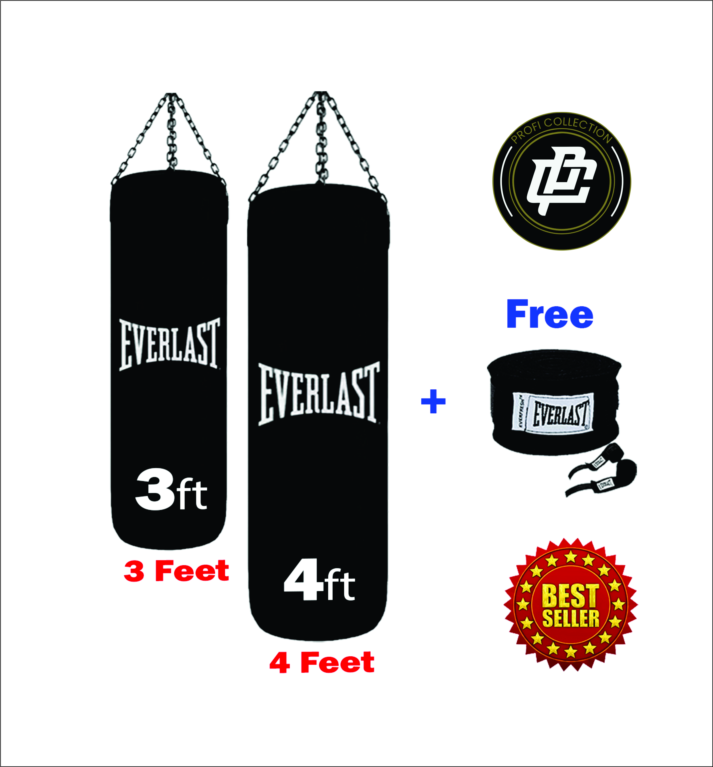 3 Feet and 4 Feet Punching Bag 
