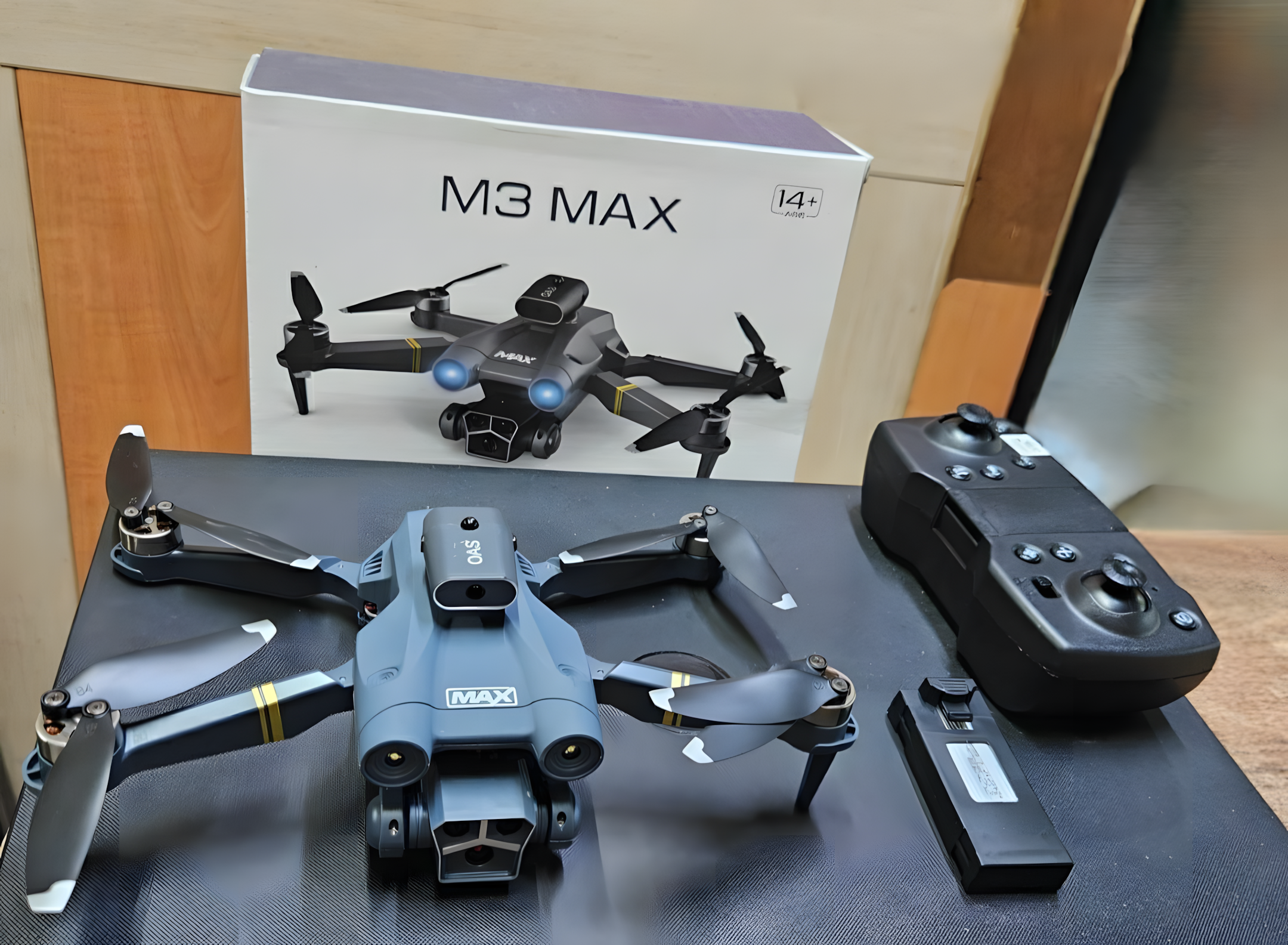 M3 Max Foldable Beginner Drone with Gimbal Camera – 12 Min Flight, 100M Range, 6-Axis Gyro, One-Key Takeoff, Altitude Hold | Drone Racing Experience